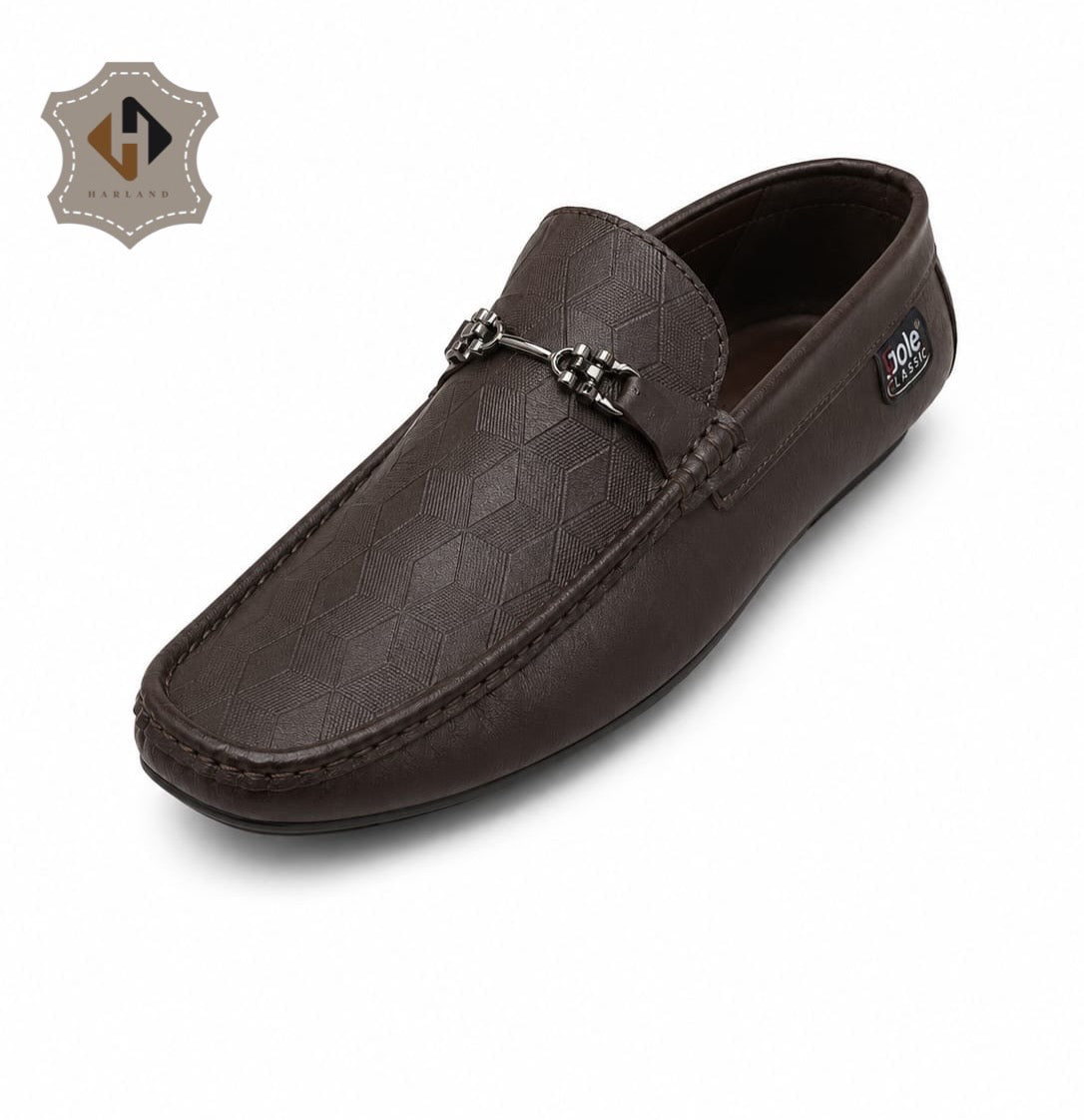 Harland Monaco Driver Moccasins – Dark Brown Leather